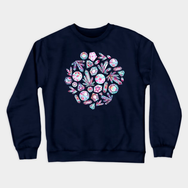 Kaleidoscope Crystals Crewneck Sweatshirt by TigaTiga